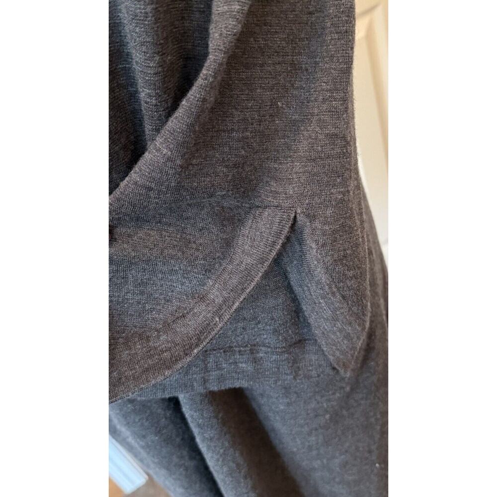 BCBGMAXAZRIA Sweater Jacket Women MED 100% Merino Wool Cardigan Knee Length Work - Picture 8 of 13